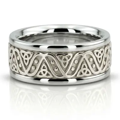 Celtic Love Wedding Band - view 2 of 7