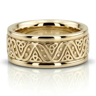 Celtic Love Wedding Band - view 3 of 7