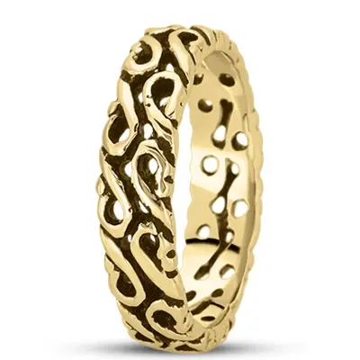 Unique Celtic Handmade Wedding Ring  - view 3 of 3