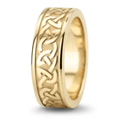Celtic Fire Knot Design Wedding Band - view 4 of 4