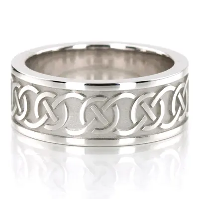 Music Of Celts Knot Design Wedding Band - view 1 of 5