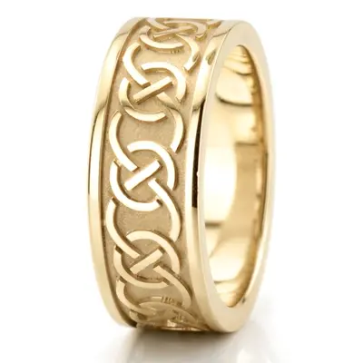 Music Of Celts Knot Design Wedding Band - view 5 of 5