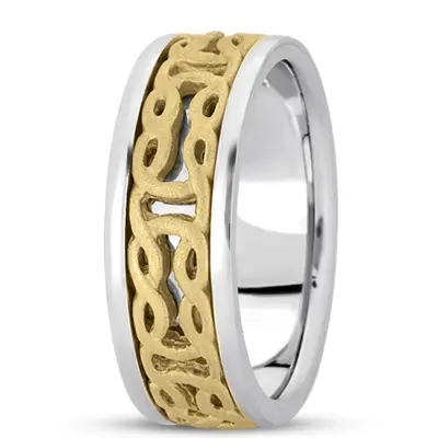 Classic Celtic Design Handmade Wedding Ring  - view 1 of 4
