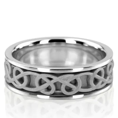 Celtic Knot Handcrafted Wedding Ring  - view 2 of 7