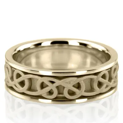Celtic Knot Handcrafted Wedding Ring  - view 3 of 7