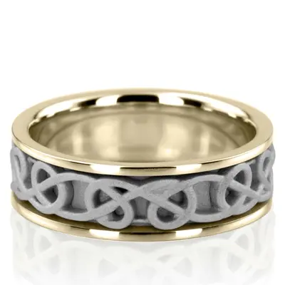 Celtic Knot Handcrafted Wedding Ring  - view 5 of 7