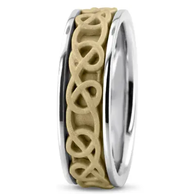 Celtic Knot Handcrafted Wedding Ring  - view 6 of 7