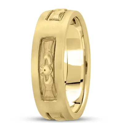Handcrafted Claddagh Celtic Wedding Ring  - view 2 of 4