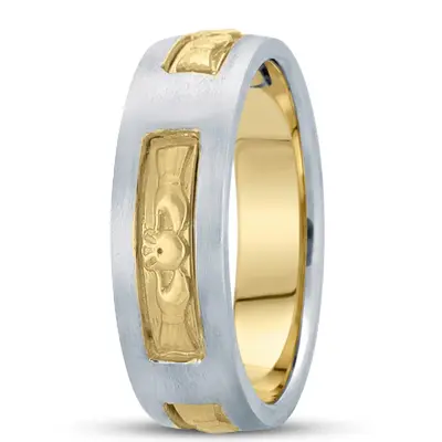 Handcrafted Claddagh Celtic Wedding Ring  - view 3 of 4