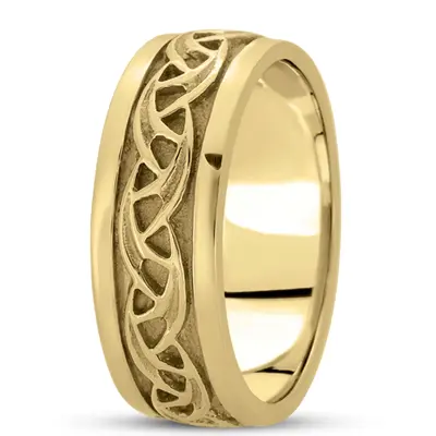 Celtic Wavy Wedding Ring - view 2 of 4