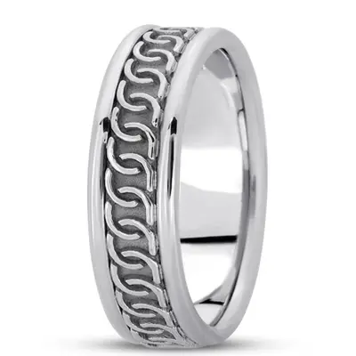 Classic Celtic Wedding Band - view 1 of 5