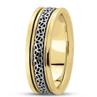 Traditional Handcrafted Celtic Wedding Ring  - view 4 of 4