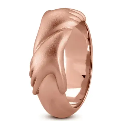 Elegant Hands Wedding Band  - view 2 of 3