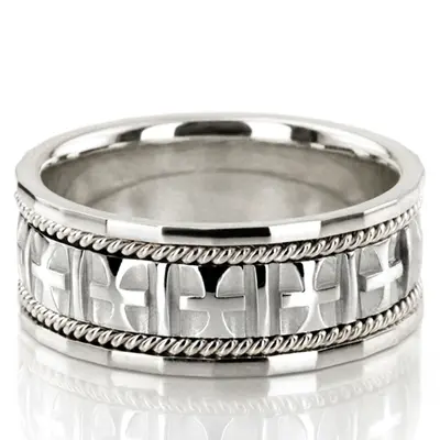Braided Handcrafted Christian Wedding Ring  - view 3 of 10