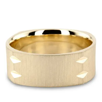 Square Designer Wedding Band