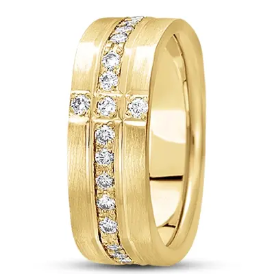Square Diamond Wedding Band - view 3 of 4