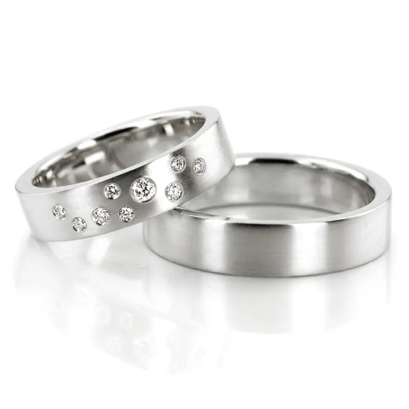 10K milky-way-his-and-hers-wedding-band-set-14k-18k-pl - alternate view 2