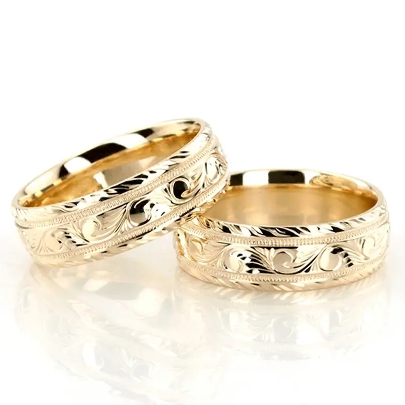 10K bestseller_handmade_wedding_ring_set - alternate view 5