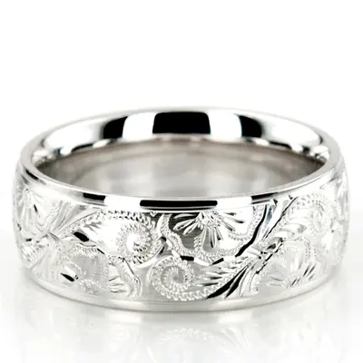 Trendy Floral Wedding Band - view 4 of 7