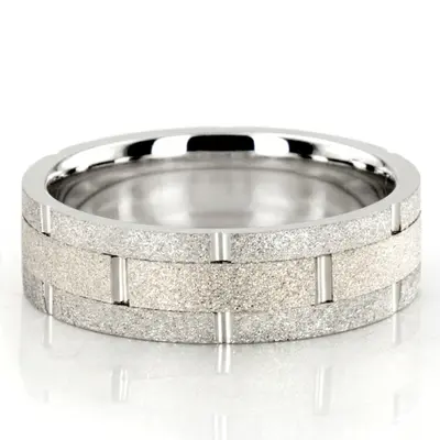 Rolex Style Two-Color Handmade Wedding Band  - view 2 of 6
