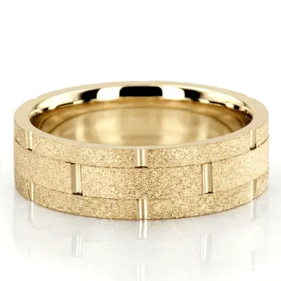 Rolex Style Two-Color Handmade Wedding Band  - view 3 of 6