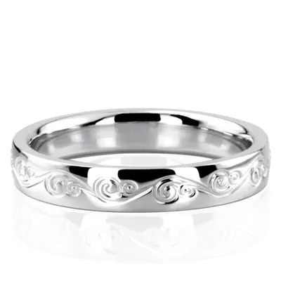 In Vogue Floral Wedding Band - view 1 of 5
