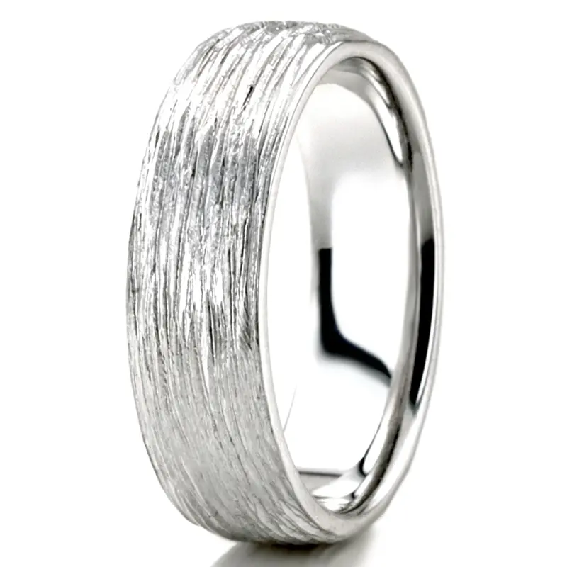 10K white gold 7mm. same as picture Unique-Carved-Wedding-Ring - alternate view 4