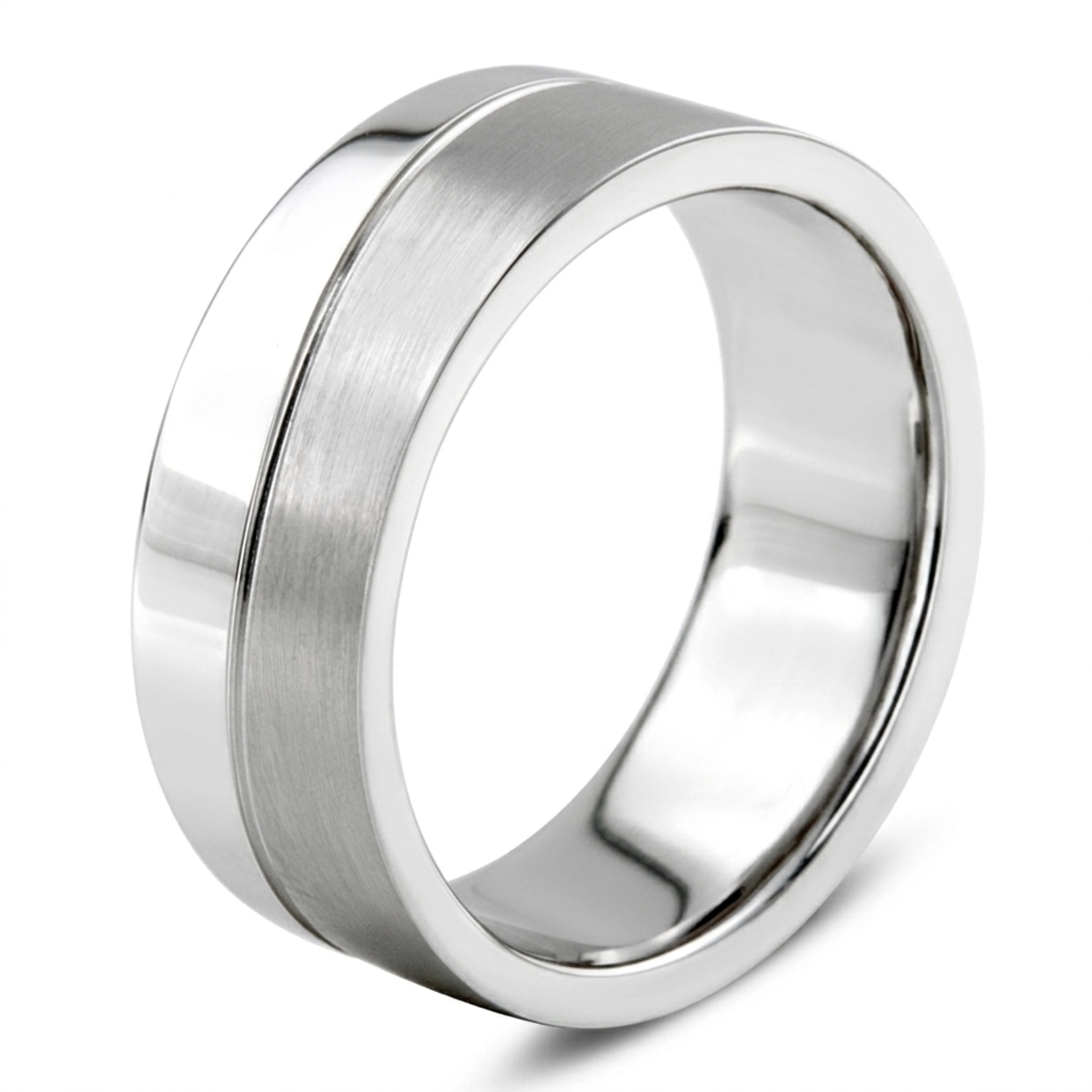10K white gold 7mm. same as picture Elegant-Wave-Design-Wedding-Ring - alternate view 4