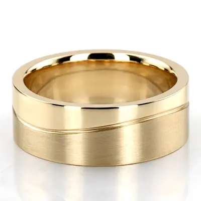 10K yellow gold 7mm. same as picture Elegant-Wave-Design-Wedding-Ring - alternate view 2 thumbnail