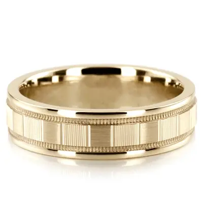10K yellow gold 6mm. satin Refined-Design-Basic-Wedding-Band - alternate view 2 thumbnail