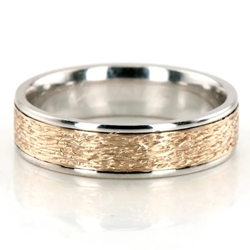 platinum 6mm. same as picture two-tone-wedding-band - alternate view 2