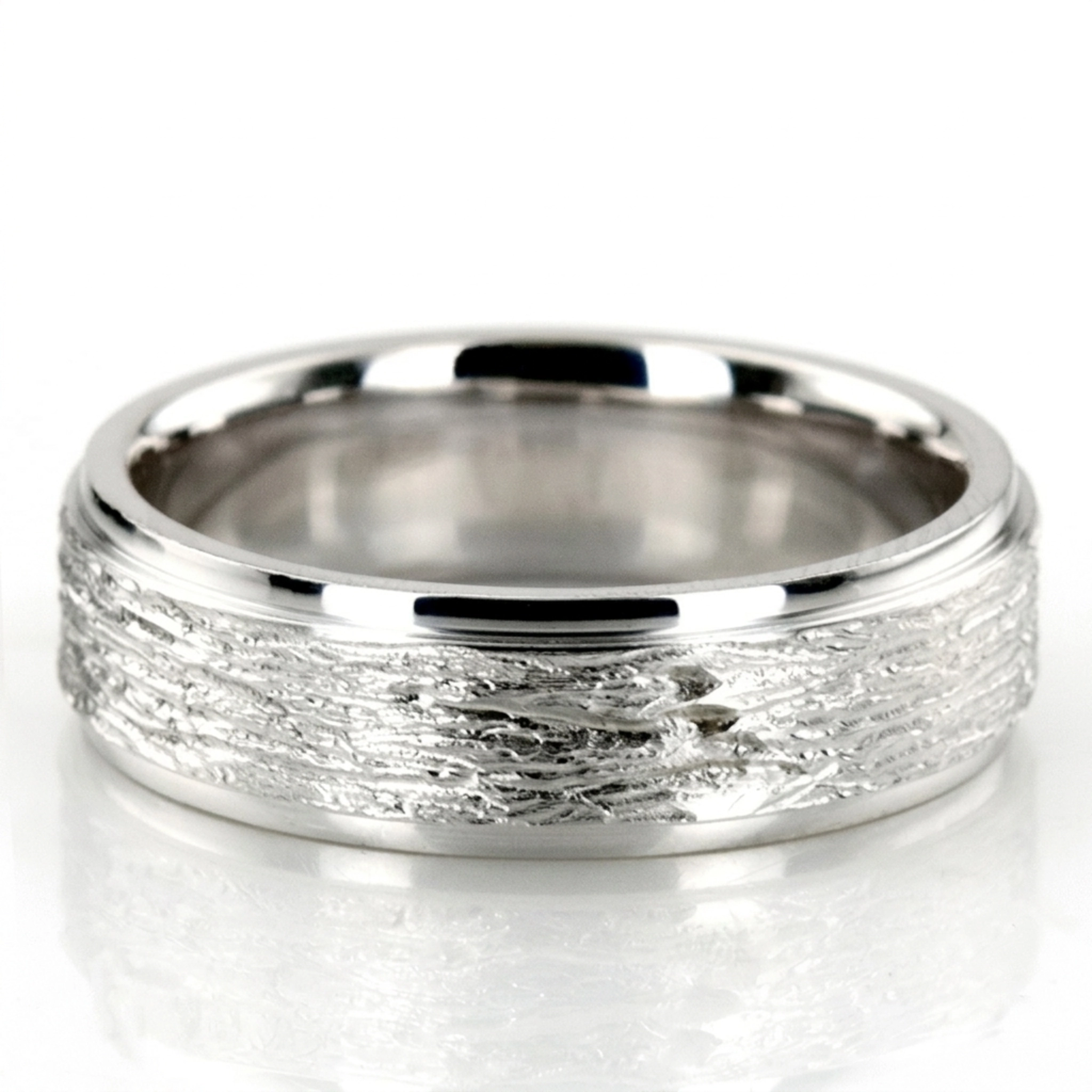 10K white gold 6mm. same as picture two-tone-wedding-band - alternate view 2