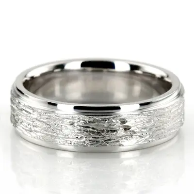 10K white gold 6mm. same as picture two-tone-wedding-band - alternate view 2 thumbnail
