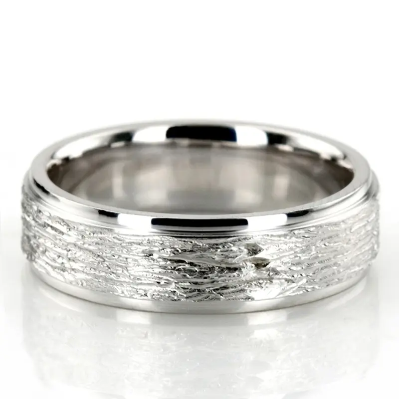 platinum 6mm. same as picture two-tone-wedding-band - main view