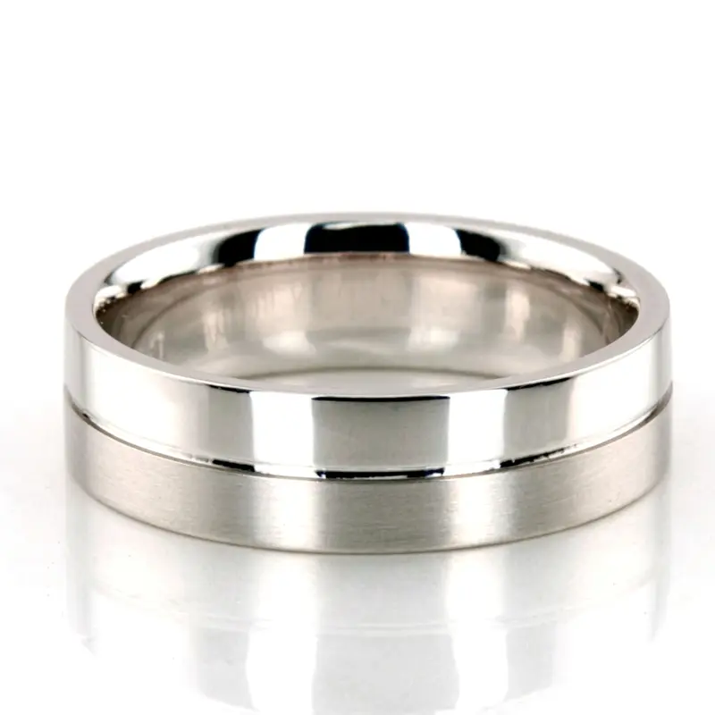 10K white gold 6mm. same as picture diamond-cut-wedding-band - main view
