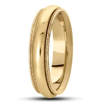 10K yellow gold 6mm. high polish basic-simple-wedding-bands - alternate view 4 thumbnail