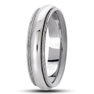 10K white gold 6mm. high polish basic-simple-wedding-bands - main view thumbnail