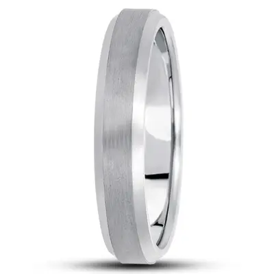 10K white gold 5mm. satin basic-carved-wedding-bands - alternate view 11 thumbnail