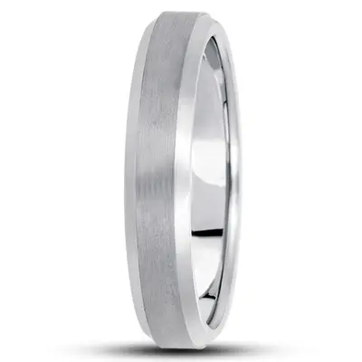 10K white gold 5mm. satin basic-carved-wedding-bands - alternate view 10 thumbnail