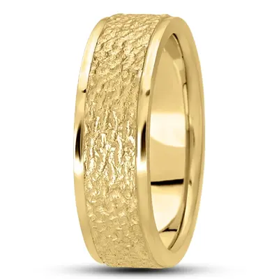 10K yellow gold 7mm. same as picture diamond-carved-wedding-bands - alternate view 8 thumbnail