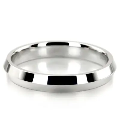 High Polished Knife Edge Wedding Ring 