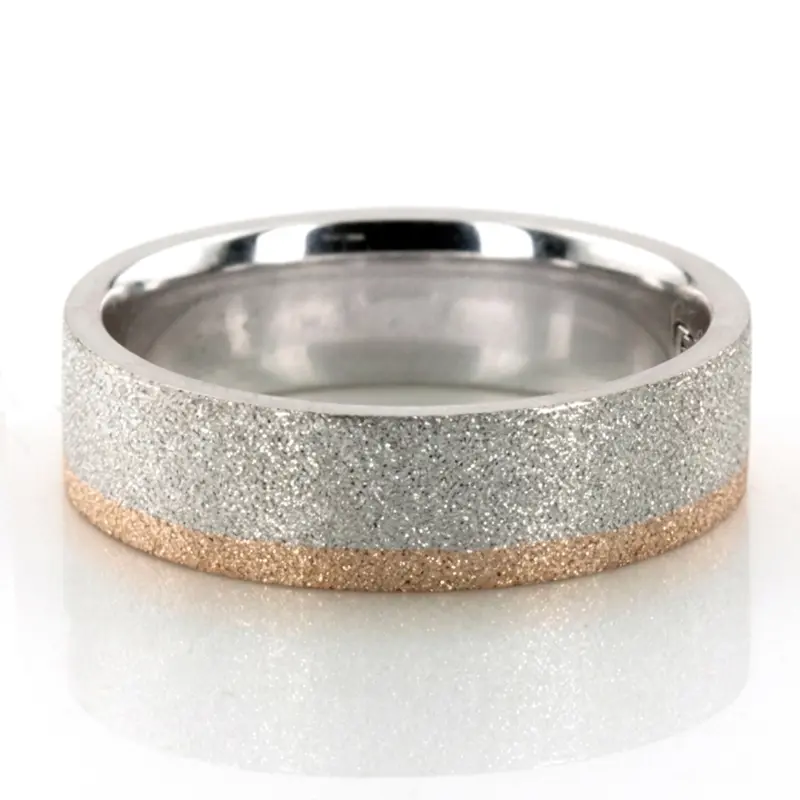 14K same as picture gold 6mm. same as picture two-tone-wedding-band - main view