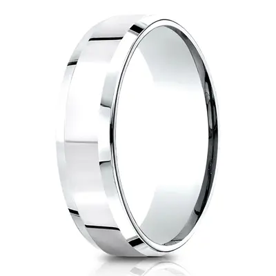 Light Comfort High Polished Carved Design Band - view 2 of 6