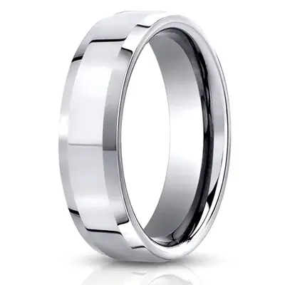 Benchmark 6mm Comfort-Fit High Polished Carved Design Band 3