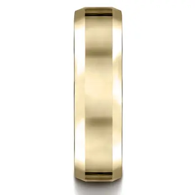 Benchmark 6mm Comfort-Fit High Polished Carved Design Band 3 - view 3 of 4