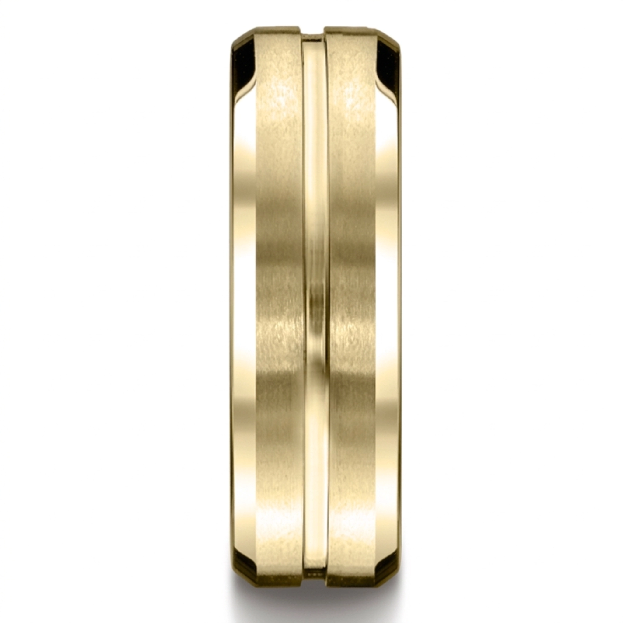 10K yellow gold 6mm. satin gold-platinum-palladium-6mm-Comfort-Fit-Satin-Fini - alternate view 3