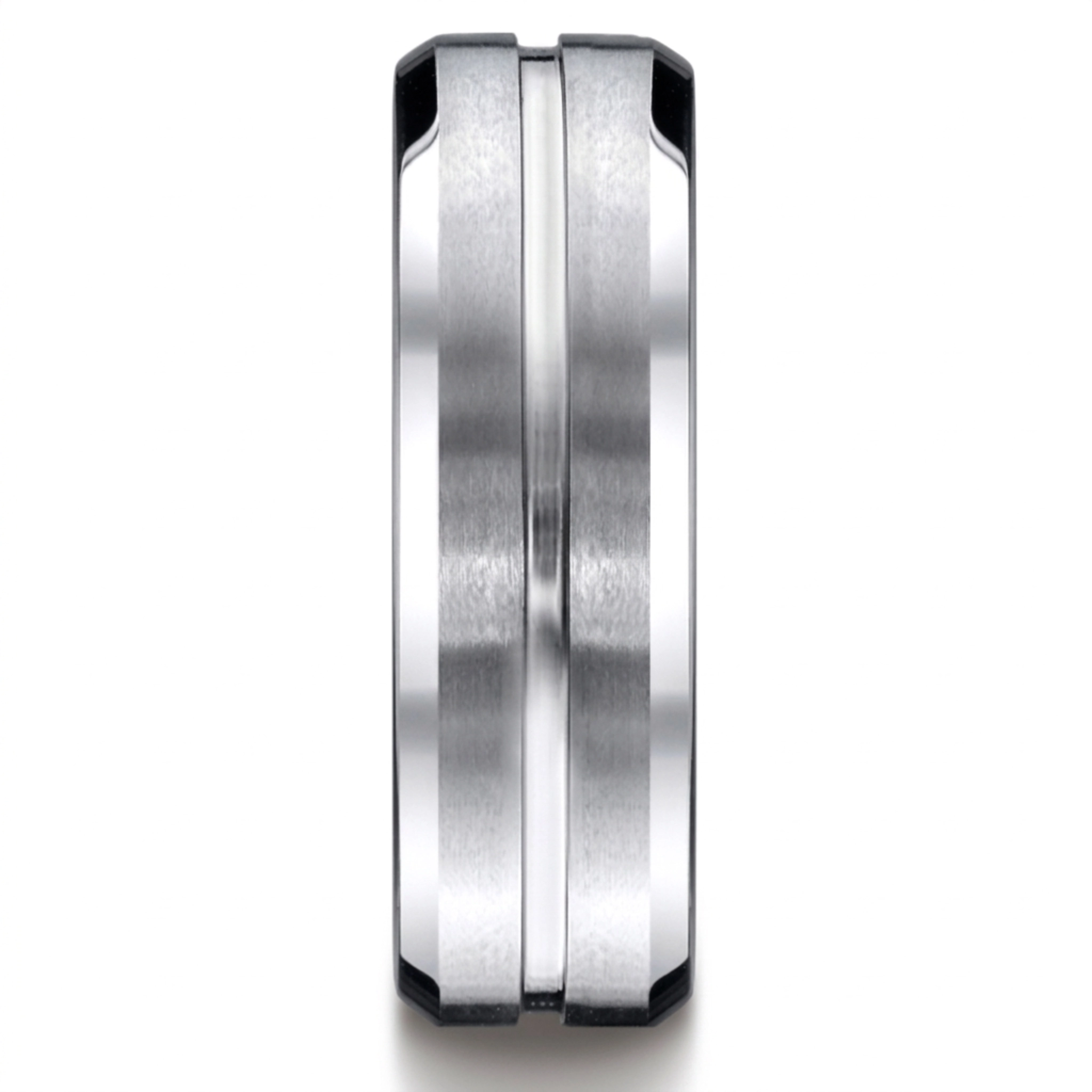 10K white gold 6mm. satin gold-platinum-palladium-6mm-Comfort-Fit-Satin-Fini - alternate view 4