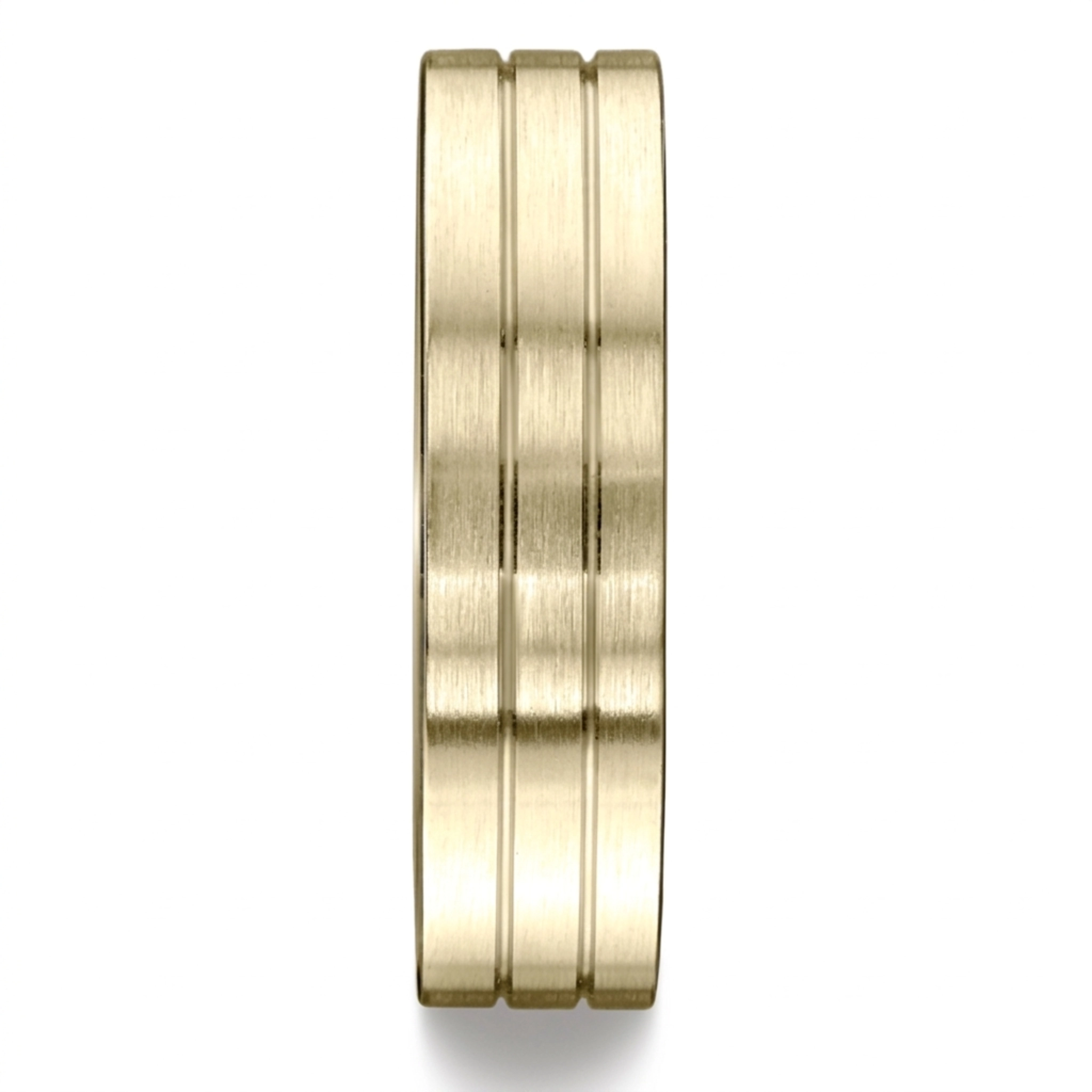 10K yellow gold 6mm. satin 6mm–Comfort–Fit-Satin-Finished–with-Parallel-Cente - alternate view 6