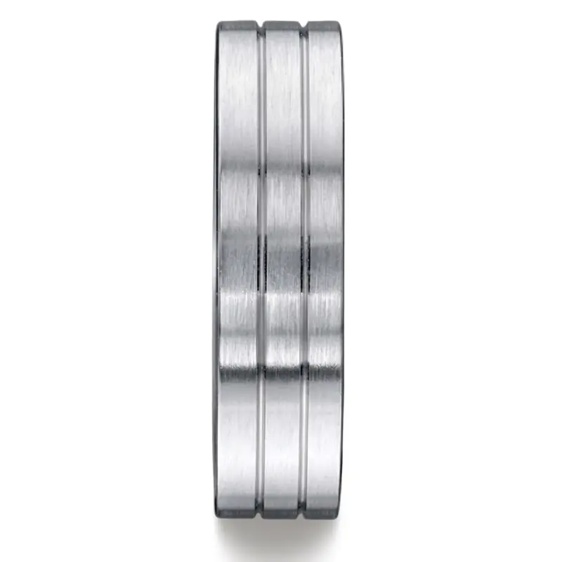 platinum 6mm. satin 6mm–Comfort–Fit-Satin-Finished–with-Parallel-Cente - alternate view 5