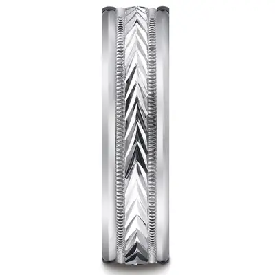 10K white gold 6mm. same as picture Harvest-of-Love-Carved-Design-Band - alternate view 3 thumbnail
